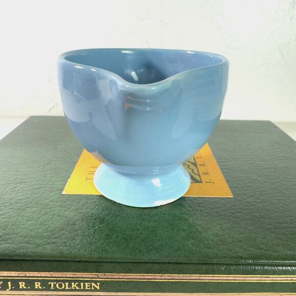 Vintage Homer Laughlin Genuine Fiesta Blue Creamer Dish PLEASE READ - Picture 6 of 9